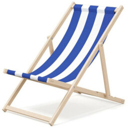 Wooden Deck Chair Folding Garden Beach Seaside Deckchair - thumbnail 5