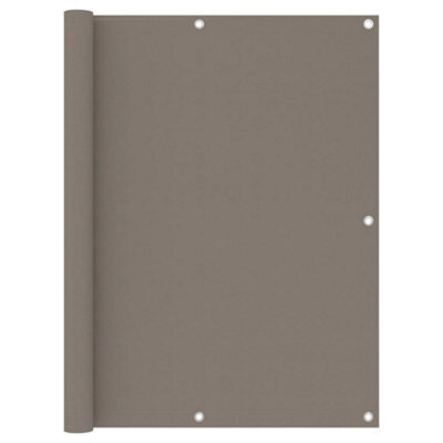 Berkfield Balcony Screen Taupe 120X400 Cm Oxford Fabric - image 1
