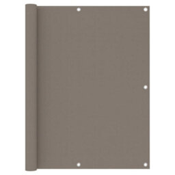Berkfield Balcony Screen Taupe 120X400 Cm Oxford Fabric - thumbnail 1