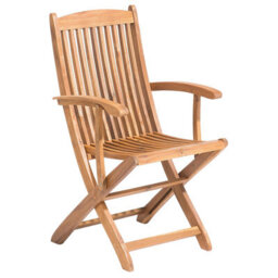 Beliani Set Of 2 Garden Chairs Maui Acacia Wood Light Brown - thumbnail 5