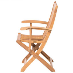 Beliani Set Of 2 Garden Chairs Maui Acacia Wood Light Brown - thumbnail 8