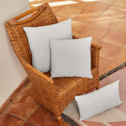 Westford Mill Fairtrade Cotton Canvas Cushion Cover Natural (L) - thumbnail 2