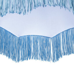 Happy Homewares Traditional Victorian Empire Lampshade In Sky Blue Velvet With Tassels - thumbnail 5