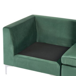 Beliani Modular Sofa 2 Seater Evja Green Velvet - thumbnail 9
