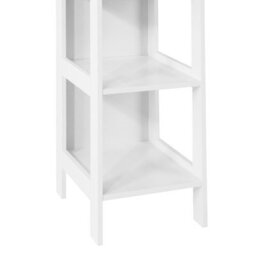 Sobuy Bzr14-W 5 Tiers Bathroom Shelf Bathroom Storage Shelf Cabinet Unit,white,w30Xd30Xh139 - thumbnail 4