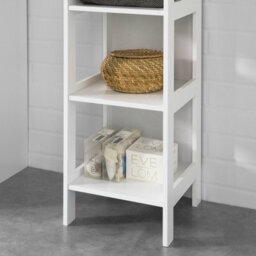 Sobuy Bzr14-W 5 Tiers Bathroom Shelf Bathroom Storage Shelf Cabinet Unit,white,w30Xd30Xh139 - thumbnail 9