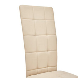 Furniture in Fashion Ravenna Taupe Faux Leather Dining Chairs In Pair - thumbnail 5