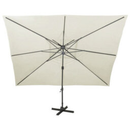 Walplus Cantilever Garden Parasol With Double Top Sand 400X300 Cm - thumbnail 3