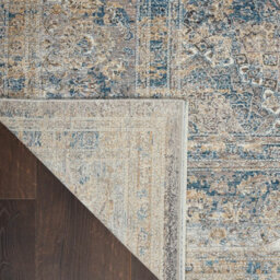 Blue Luxcelle , Acrylic Easy To Clean Bordered , Floral Luxurious , Traditional Rug For Living Room, Bedroom - 300Cm X 381Cm - thumbnail 6