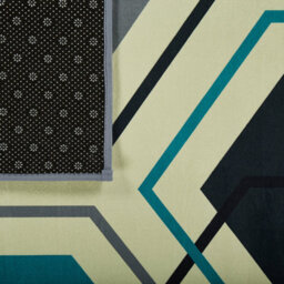 Beliani Multicolour Geometric Area Rug 140 X 200 Cm Polyester - thumbnail 5