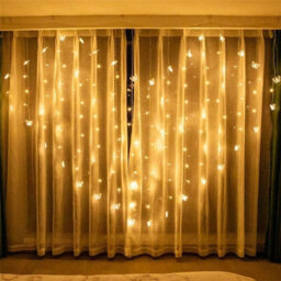 Urbn-Living Purple - Led Fairy Curtain Lights - Butterfly Design - thumbnail 9