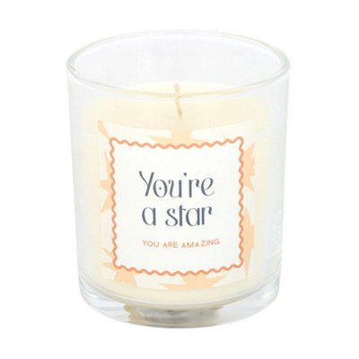 Something Different Youre A Star Salted Caramel Scented Candle Transparent/orange (One Size) - image 1