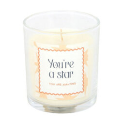 Something Different Youre A Star Salted Caramel Scented Candle Transparent/orange (One Size) - thumbnail 1