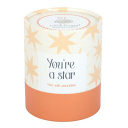 Something Different Youre A Star Salted Caramel Scented Candle Transparent/orange (One Size) - thumbnail 2
