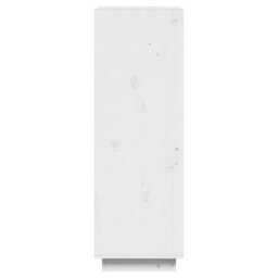 Berkfield Book Cabinet/room Divider White 60X35X103 Cm Solid Wood Pine - thumbnail 6