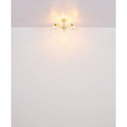 Luminosa Lighting Luminosa Floriella Ceiling Light Gold Colors Crystals Clear Glass Shade Led 3000K - thumbnail 5