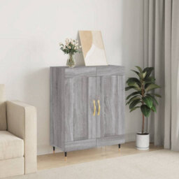 Berkfield Classic Sideboard Grey Sonoma 69.5X34X90 Cm Engineered Wood - thumbnail 2