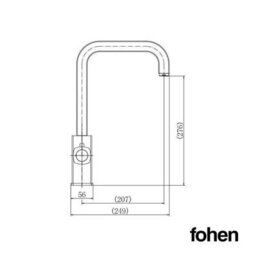 Fohen & Hanstrom Fohen Figaro Polished Chrome 3 In 1 Instant Boiling Water Tap - thumbnail 8