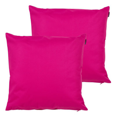icon Indoor And Outdoor Waterproof Filled Cushion Set Of 2 Pink - image 1
