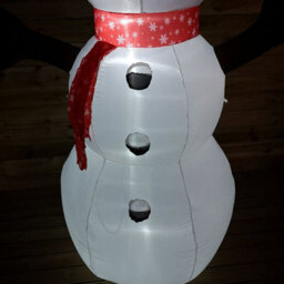 Snowtime 245Cm Inflatable Light Up Snowman Christmas Festive Blow Up Outdoor Decoration - thumbnail 5