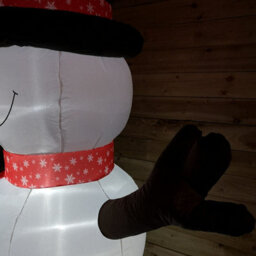 Snowtime 245Cm Inflatable Light Up Snowman Christmas Festive Blow Up Outdoor Decoration - thumbnail 4