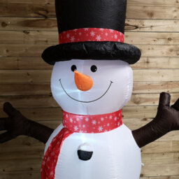 Snowtime 245Cm Inflatable Light Up Snowman Christmas Festive Blow Up Outdoor Decoration - thumbnail 3