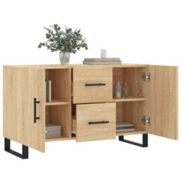 Berkfield Sideboard Sonoma Oak 100X36X60 Cm Engineered Wood - thumbnail 4