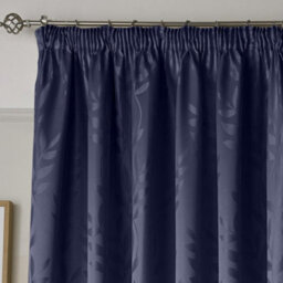 Luxury Living Tivoli Pencil Pleat Taped Top Curtains Navy - thumbnail 2