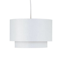 First Choice Lighting Kozy - White And Gold 30Cm Pendant Shade - thumbnail 2