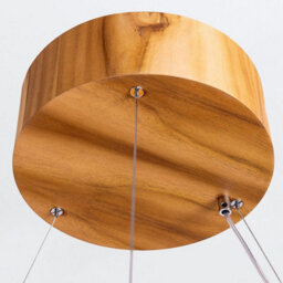 Luminosa Lighting Elstead Horizon 80Cm Cylindrical Pendant Ceiling Light Teak - thumbnail 5