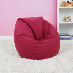 rucomfy Beanbags Rucomfy Veneto Kids Classic Bean Bag - Pink Soft Lounge Chair For Kids - thumbnail 1