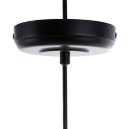Wyld and Coco Novalux Industrial Black Cage 1-Light Pendant Lamp - Openwork Wire Shade For Modern And Vintage Rooms - thumbnail 7