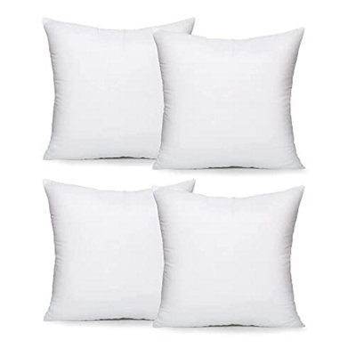 "4 Pack Luxury 26"" X 26"" (65 X 65Cm) Cotton Blend Cushion Pads With Super Bounce Polyester Fibre, Made Of Finest British Materials" - image 1