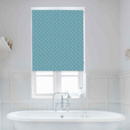 Lister Cartwright Kiso Peacock Design Blackout Roller Blinds Easy Fit Child Safety Included (Peacock Blue, 120 X 140 Cm) - thumbnail 2