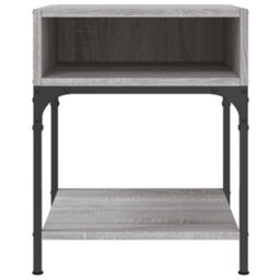 Berkfield Elegant Bedside Tables 2 Pcs Grey Sonoma 40X41X50 Cm Engineered Wood - thumbnail 5