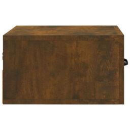 Berkfield Wall-Mounted Bedside Cabinet Smoked Oak 35X35X20 Cm - thumbnail 7