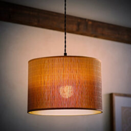 Valuelights Mollie Ombre Natural Bamboo Drum Easy Fit Ceiling Lamp Shade (D)30Cm - thumbnail 3