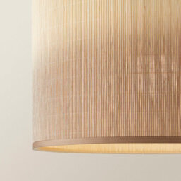 Valuelights Mollie Ombre Natural Bamboo Drum Easy Fit Ceiling Lamp Shade (D)30Cm - thumbnail 4