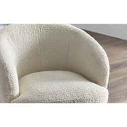 Oakham Gigi Boucle Accent Chair In Ivory - thumbnail 4