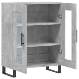 Vidaxl Sideboard Concrete Grey 69.5X34X90 Cm Engineered Wood - thumbnail 6
