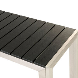 Beliani Garden Dining Set With Benches 6 Seater Nardo Black/ Silver - thumbnail 9