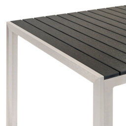 Beliani Garden Dining Set With Benches 6 Seater Nardo Black/ Silver - thumbnail 8