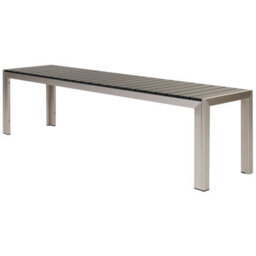 Beliani Garden Dining Set With Benches 6 Seater Nardo Black/ Silver - thumbnail 6
