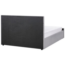 Beliani Ottoman Bed Fabric Amiens 160 X 200 Cm (Eu King Size) Light Grey - thumbnail 8
