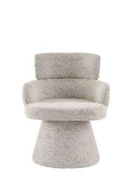 Fmd Furniture Zuno Sculpted Swivel Dining Chair In Birch Finish - image 1