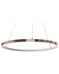 Wyld And Coco Novalux Rose-Gold Aluminium Pendant Lamp Integrated Led Ring 50Cm - thumbnail 3