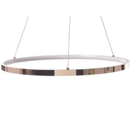 Wyld And Coco Novalux Rose-Gold Aluminium Pendant Lamp Integrated Led Ring 50Cm - thumbnail 1