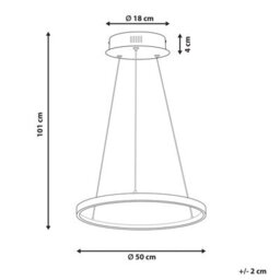 Wyld And Coco Novalux Rose-Gold Aluminium Pendant Lamp Integrated Led Ring 50Cm - thumbnail 4