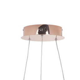 Wyld And Coco Novalux Rose-Gold Aluminium Pendant Lamp Integrated Led Ring 50Cm - thumbnail 6