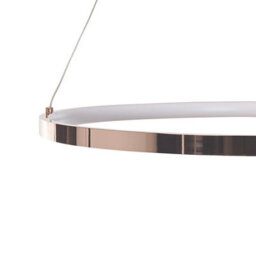 Wyld And Coco Novalux Rose-Gold Aluminium Pendant Lamp Integrated Led Ring 50Cm - thumbnail 5